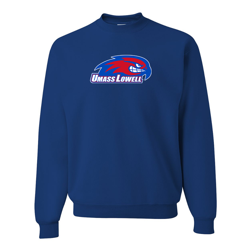 Men's UMass Lowell River Hawks  JERZEES NuBlend Crewneck Sweatshirt